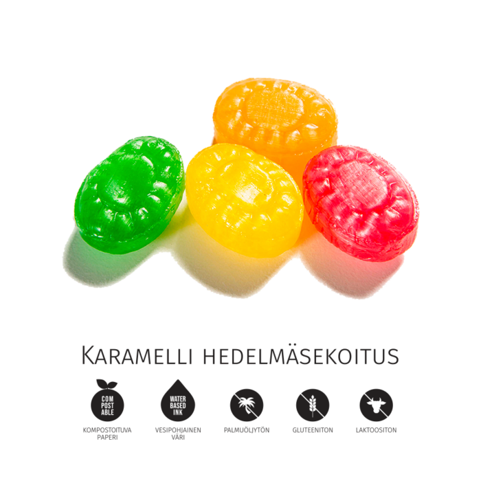 Karamelli hedelmäsekoitus