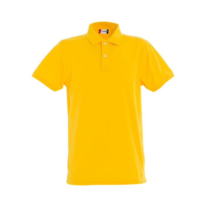 Clique Stretch Premium Polo miesten pikeepaita keltainen