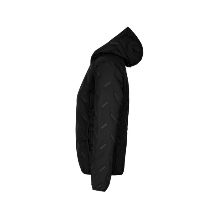 ID Geyser tikattu naisten takki musta sivusta