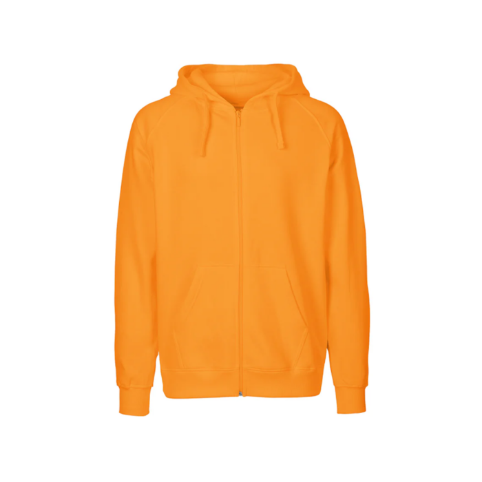 Neutral – Miesten Zip Hoodie oranssi