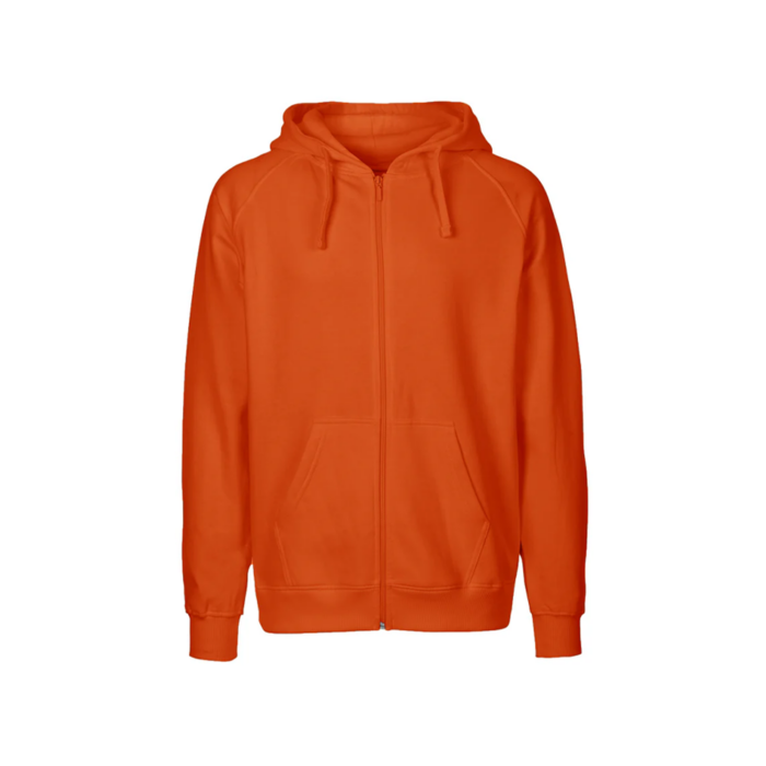 Neutral – Miesten Zip Hoodie tumma oranssi