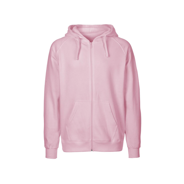 Neutral – Miesten Zip Hoodie vaaleanpunainen