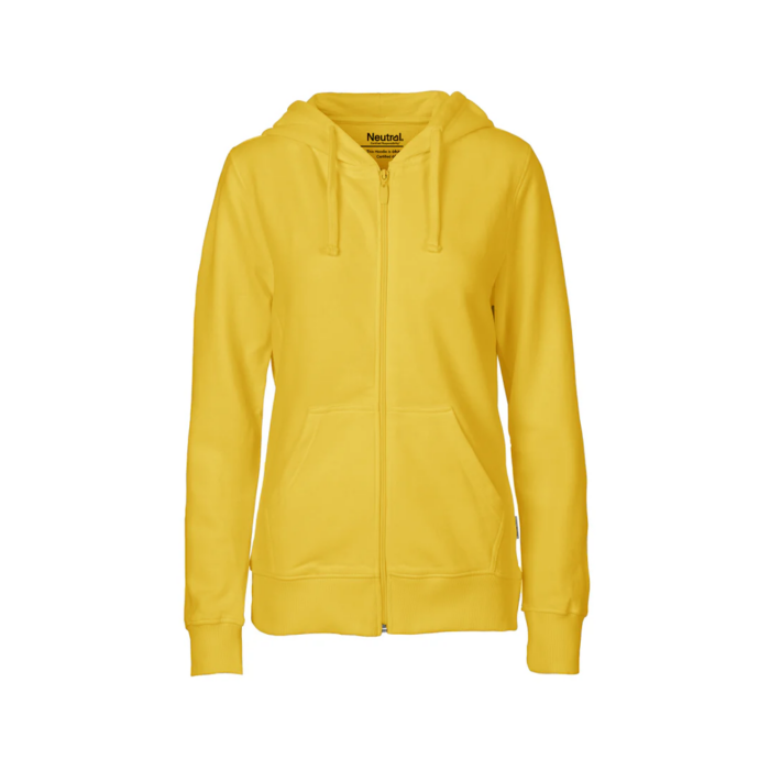 Neutral – Naisten Zip Hoodie keltainen