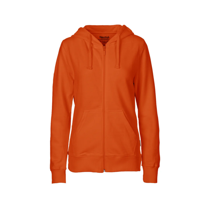 Neutral – Naisten Zip Hoodie tumma oranssi