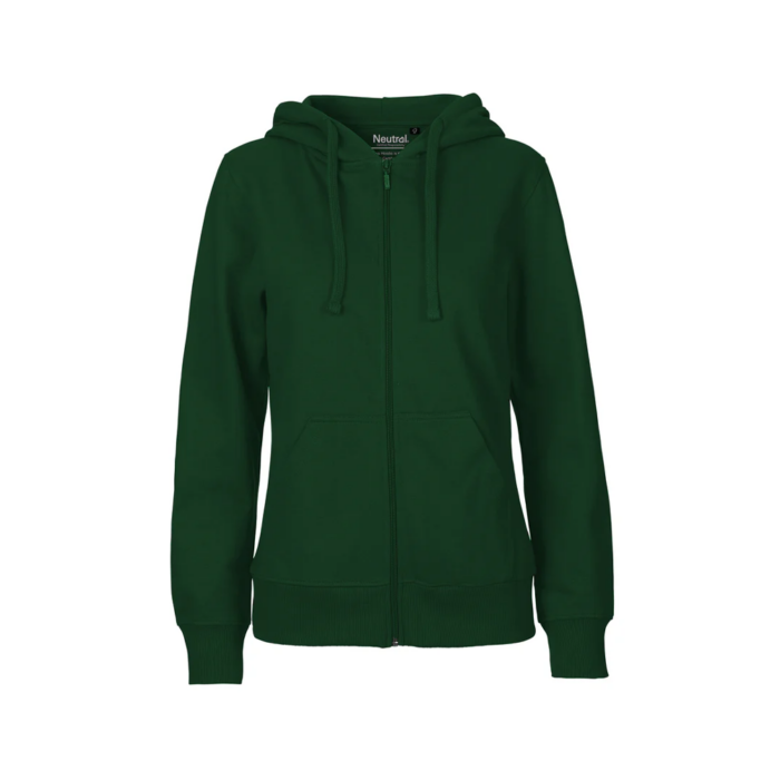 Neutral – Naisten Zip Hoodie tummanvihreä