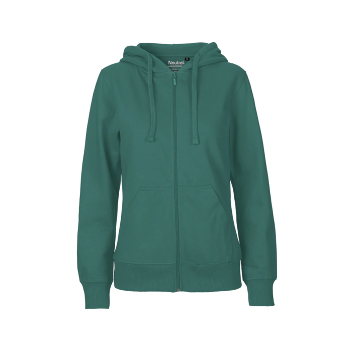 Neutral – Naisten Zip Hoodie sinivihreä