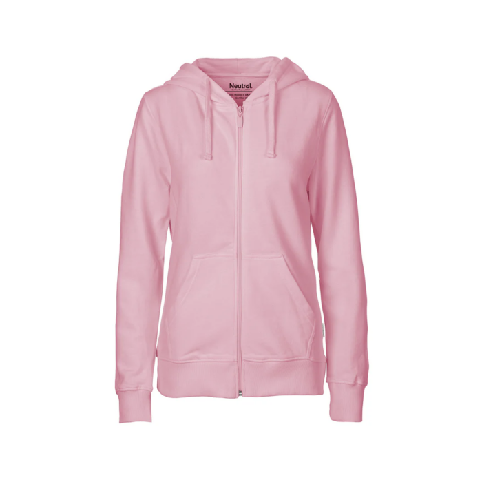 Neutral – Naisten Zip Hoodie vaaleanpunainen