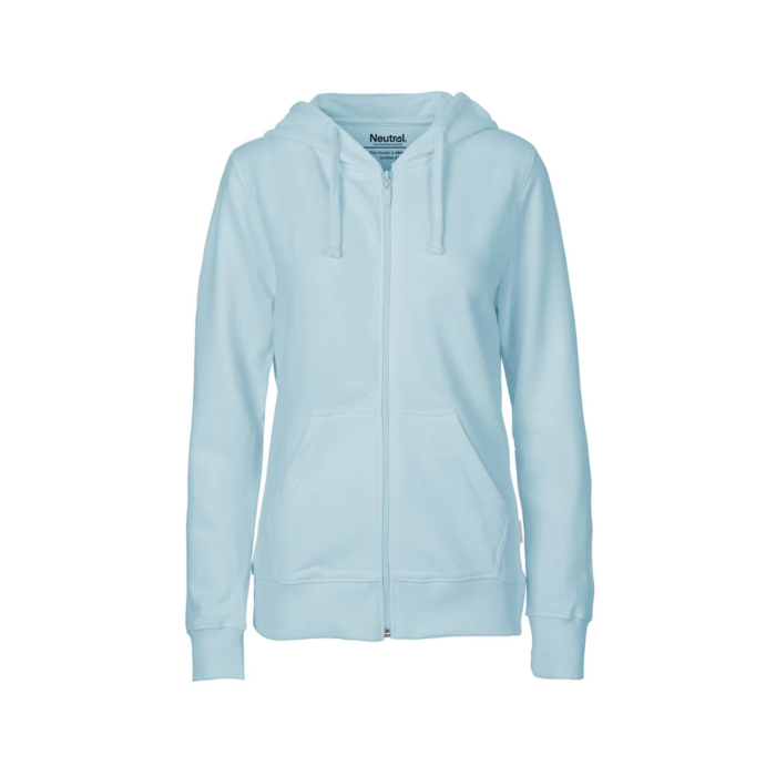 Neutral – Naisten Zip Hoodie vaaleansininen