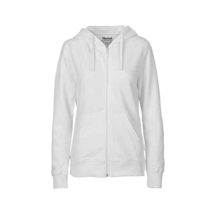 Neutral – Naisten Zip Hoodie valkoinen