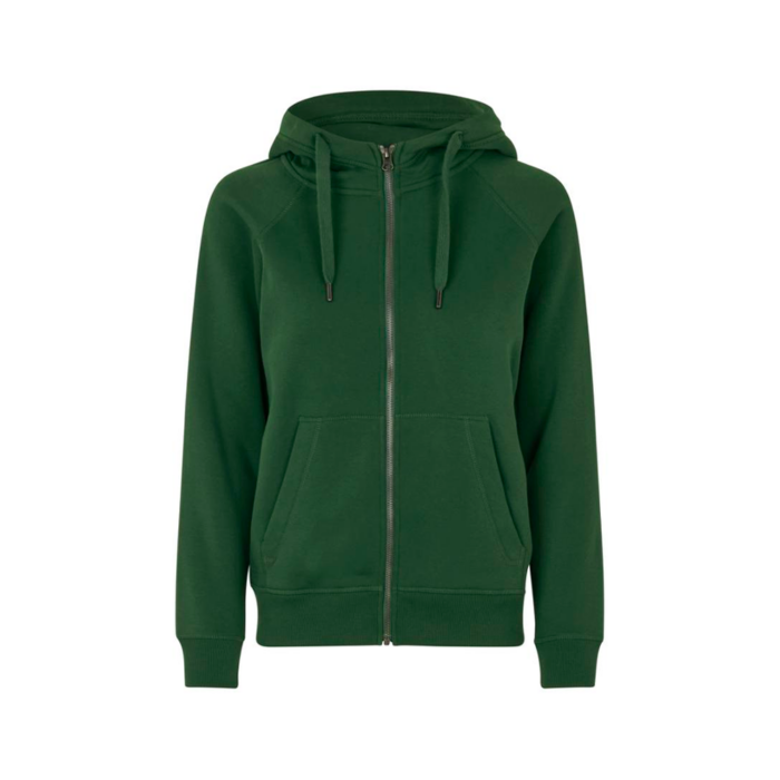 ID Core Full Zip Hoodie naisten huppari tummanvihreä