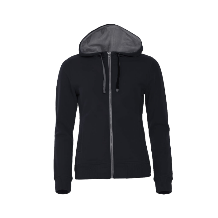 Clique Classic Hoody Full Zip naisten hupparitakki musta