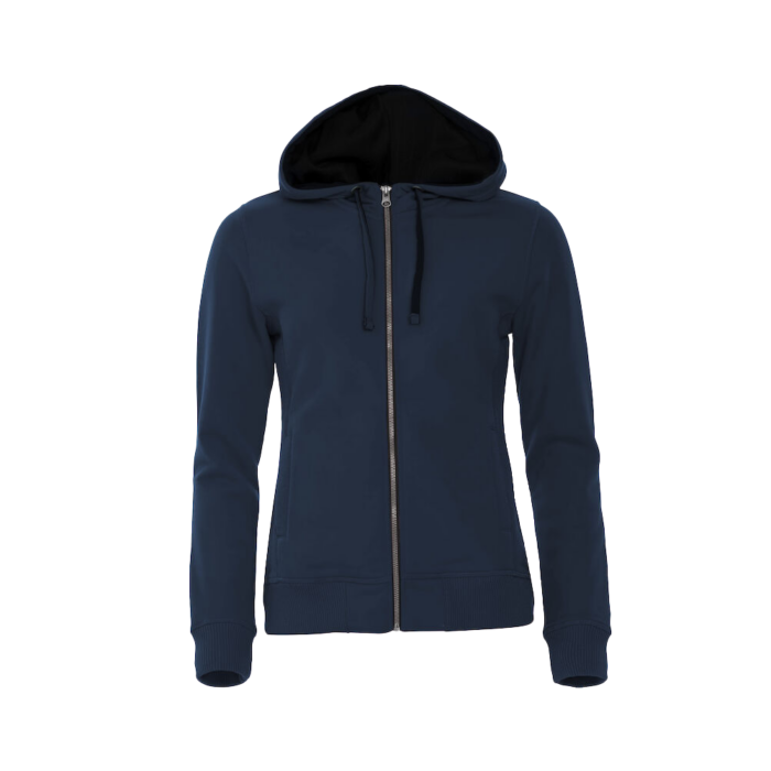 Clique Classic Hoody Full Zip naisten hupparitakki tummansininen