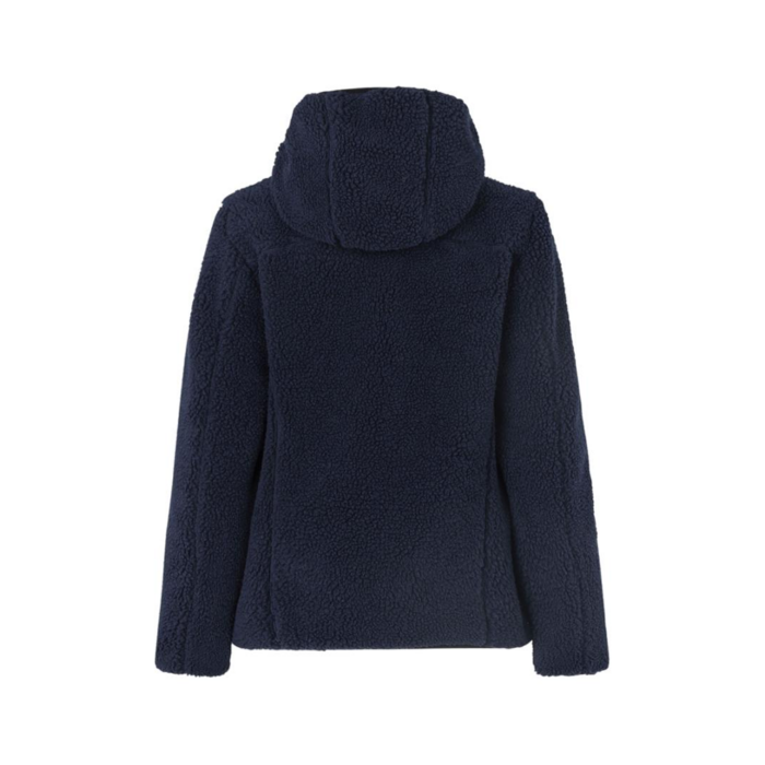 ID Pile fleece naisten takki navy takaa