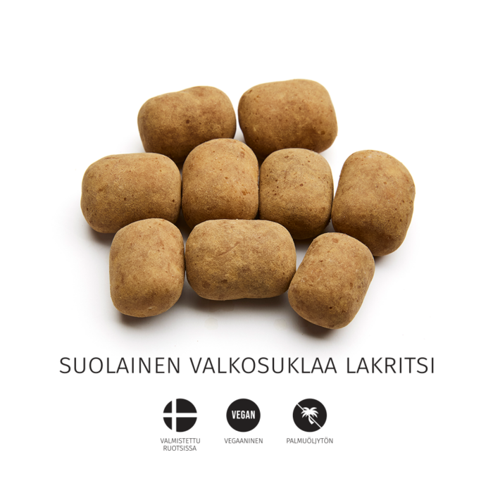 Suolainen valkosuklaa lakritsi