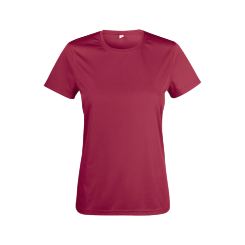 Clique Basic Active naisten t-paita tummanpunainen