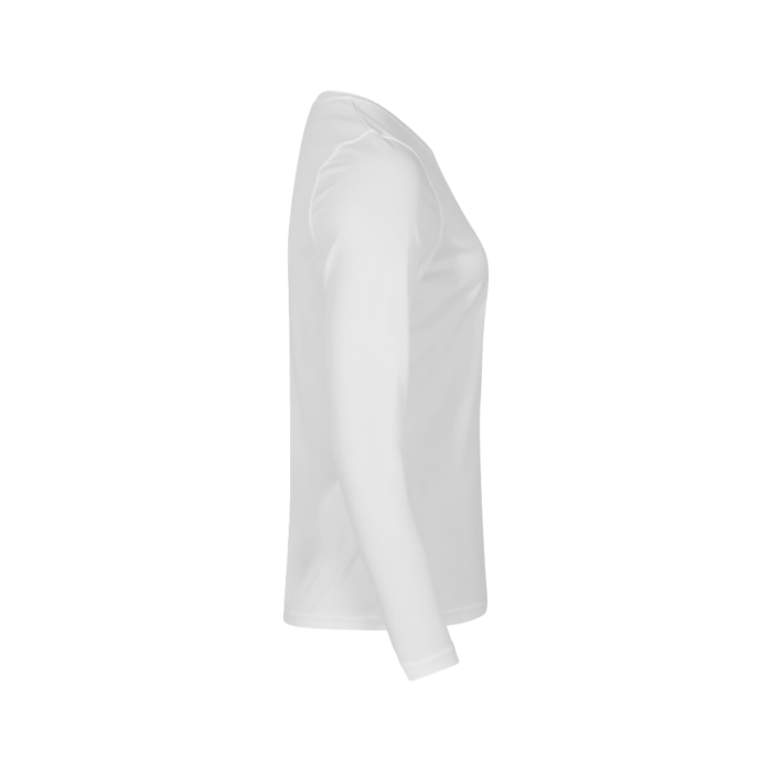 Clique Basic Active-T L/S naisten pitkähihainen t-paita valkoinen oikea