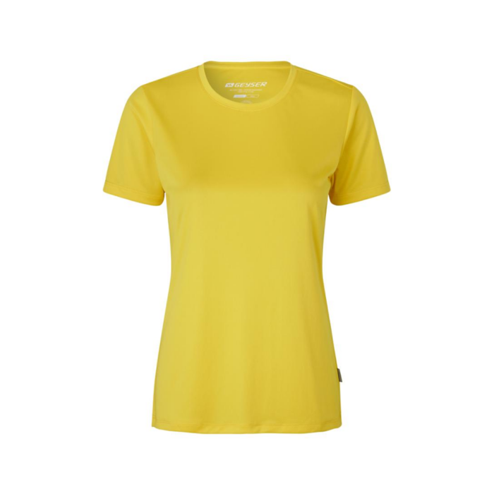 ID Geyser Essential naisten tekninen t-paita keltainen