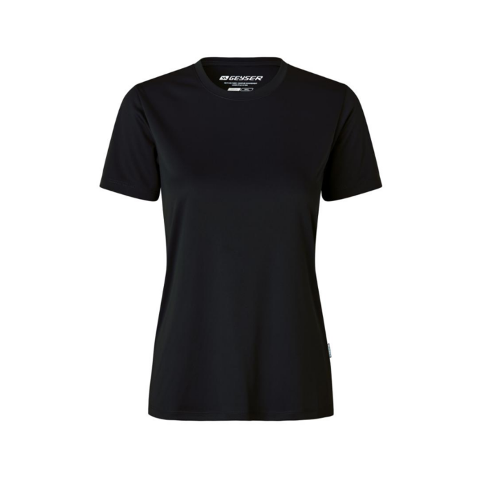 ID Geyser Essential naisten tekninen t-paita musta