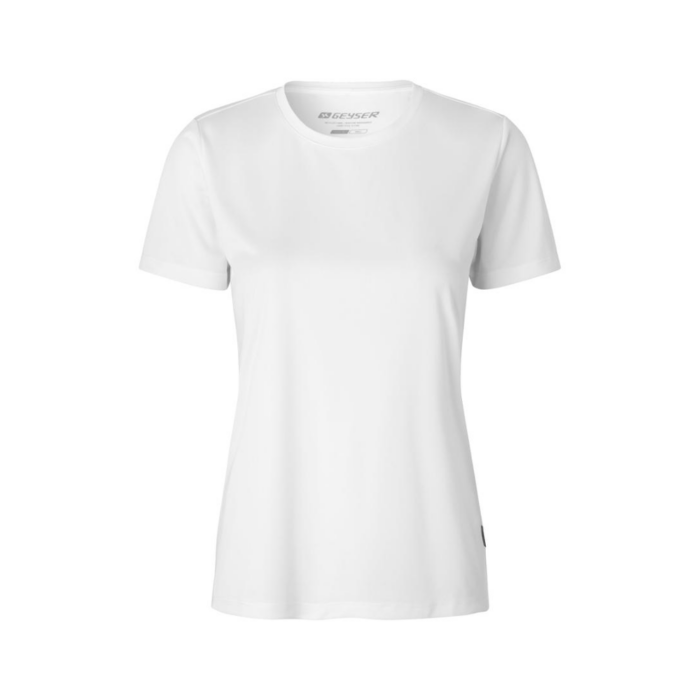 ID Geyser Essential naisten tekninen t-paita valkoinen