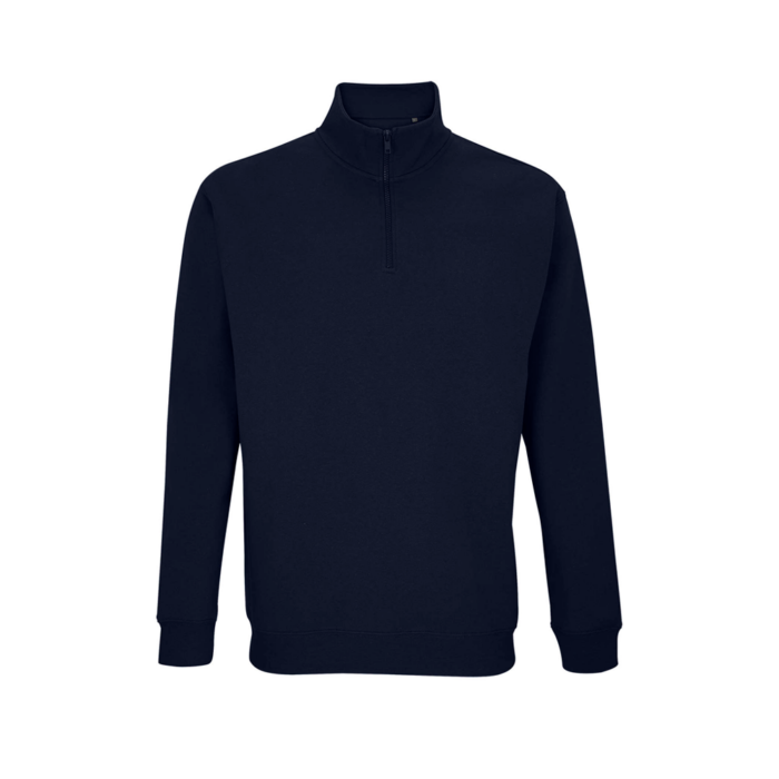 SOL'S CONRAD unisex 1/4 vetoketjullinen collegetakki navy