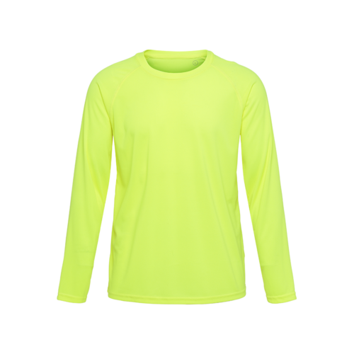 LabelFree ST450 Go Sport LS unisex pitkähihainen t-paita huomioväri keltainen