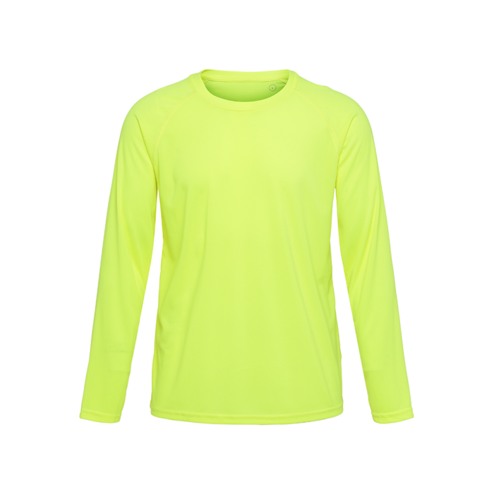 LabelFree ST450 Go Sport LS unisex pitkähihainen t-paita huomioväri keltainen