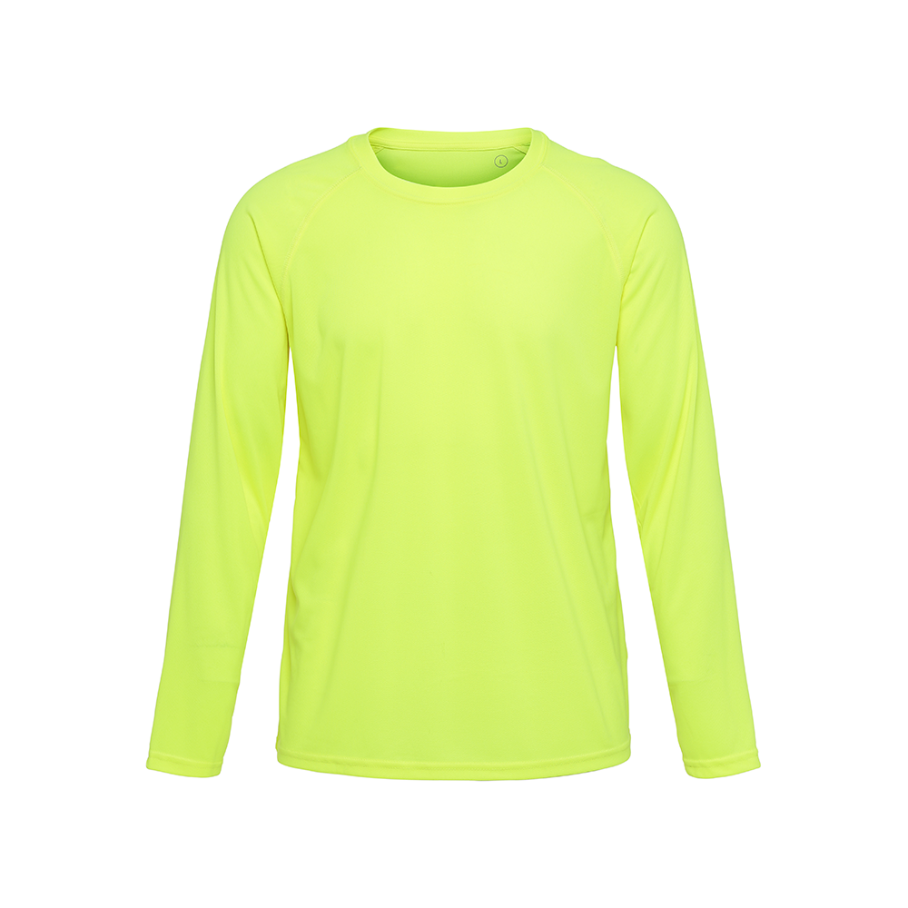 LabelFree ST450 Go Sport LS unisex pitkähihainen t-paita huomioväri keltainen