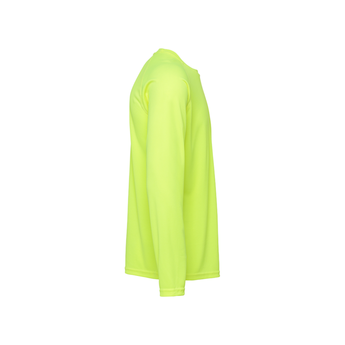 LabelFree ST450 Go Sport LS unisex pitkähihainen t-paita huomioväri keltainen sivusta
