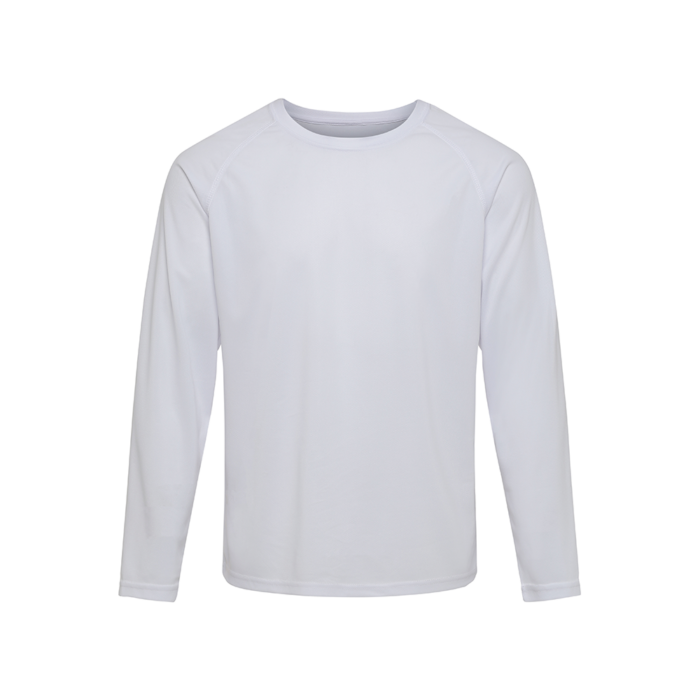 LabelFree ST450 Go Sport LS unisex pitkähihainen t-paita valkoinen