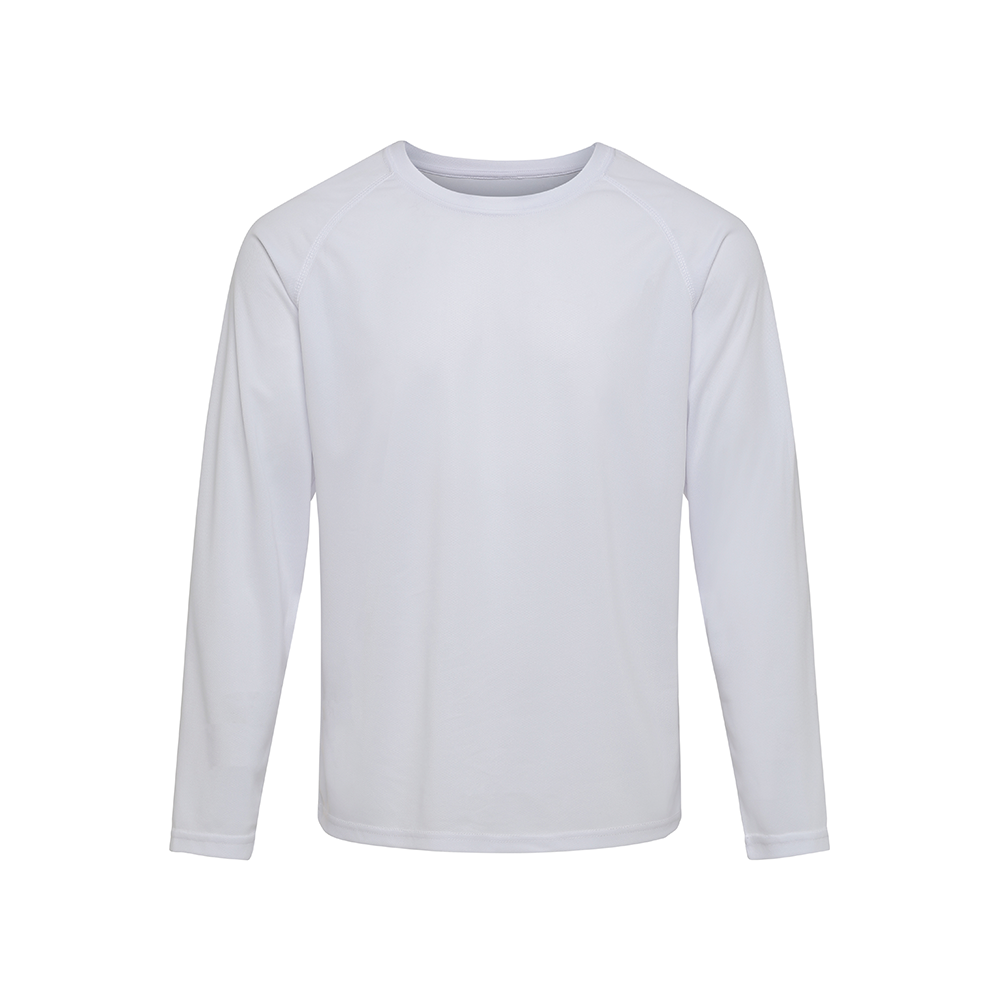LabelFree ST450 Go Sport LS unisex pitkähihainen t-paita valkoinen