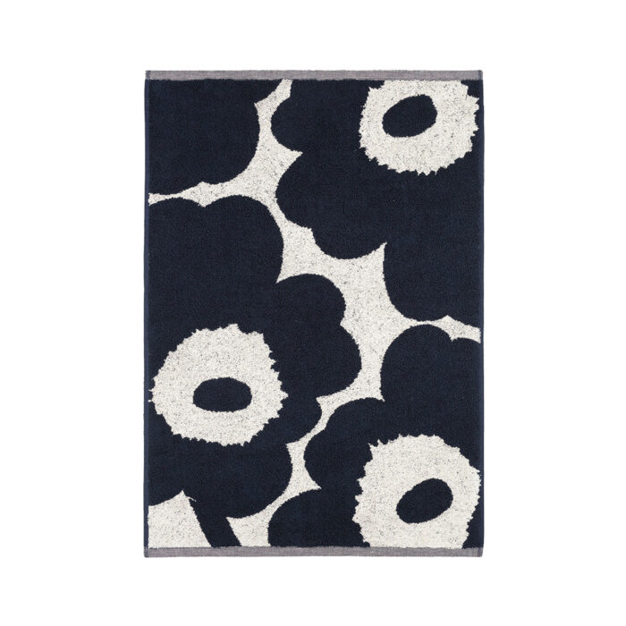 Marimekko Unikko käsipyyhe tummansininen