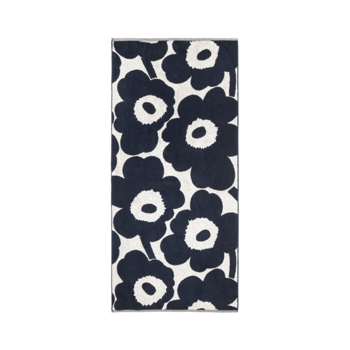 Marimekko Unikko kylpypyyhe tummansininen