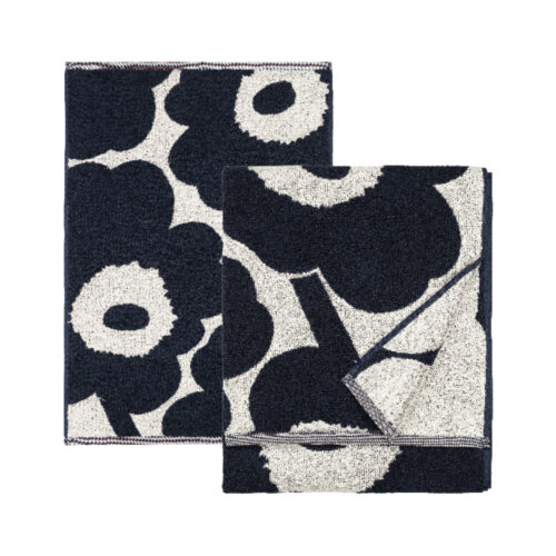 Marimekko Unikko pyyhesetti tummansininen