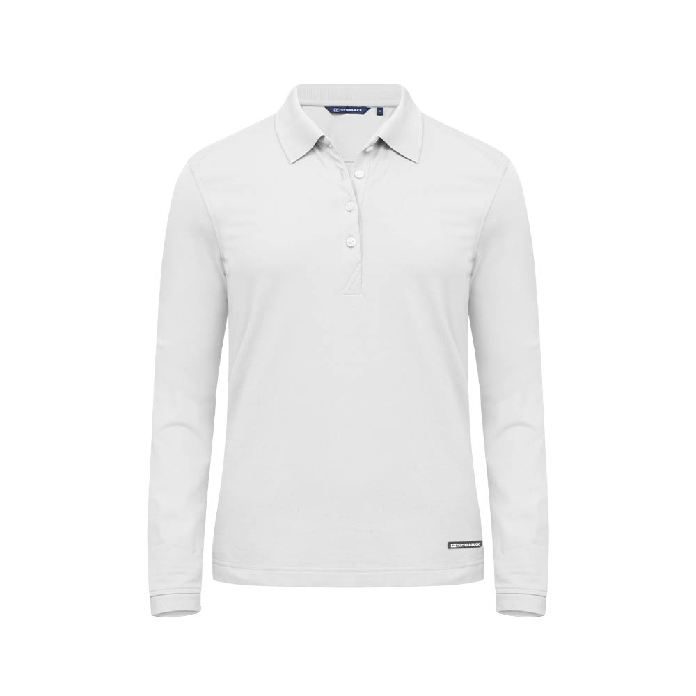 Advantage Polo Long Sleeve naisten valkoinen
