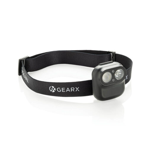 Gear X RCS ladattava otsalamppu liiketunnistimella