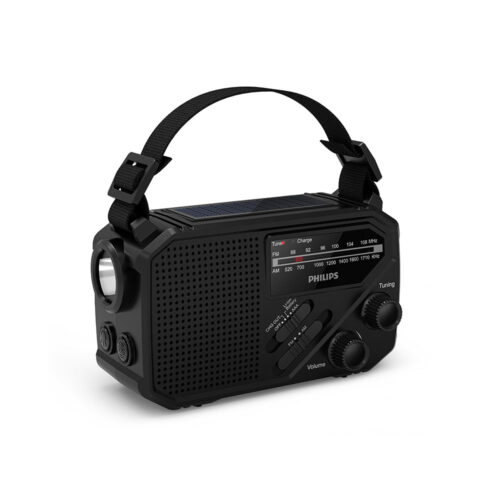 Philips hätäradio taskulampulla
